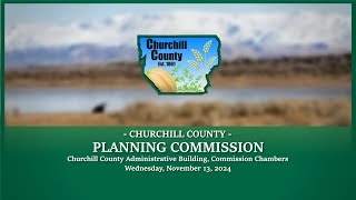 Churchill County Planning Commission | November 13, 2024