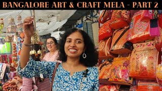 Karnataka Chitrakala Parishath Exhibition I Bangalore Art \u0026 Craft Mela I Artisans Bazaar I Vlog 5