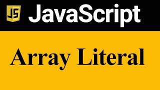 Declaration and Initialization of Array using Array Literal in JavaScript (Hindi)