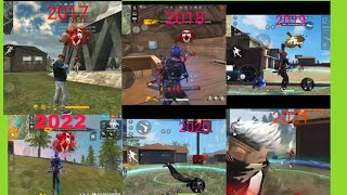 #FREE FIRE 2017 vs 2018 vs 2019 vs 2020 vs 2021| FREE FIRE GAMEPLAY #shorts #short free fire#short