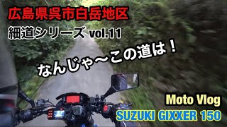 ジクサー150  やっぱ細道は楽しいのぉ♪    呉市白岳地区　細道シリーズ vol.11