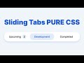 Sliding Tab Menu Navigation | Pure Css Sliding Tabs