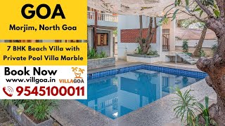 Beach Villa in Morjim with Private Pool | Villa Marble