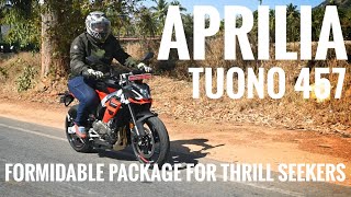 Aprilia Tuono 457 review | Formidable package for thrill seekers | Features, engine, ride quality