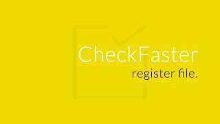CheckFaster tutorials - register file