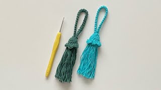 Crochet - Tassel Keychain/Keyring - Fringe Keychain/Keyring - Beginners Friendly Pattern