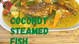 Coconut Steamed Fish|| Steamed Butter Fish|| Cooking With JoeBlack #Steamfish #jamaicanstyle