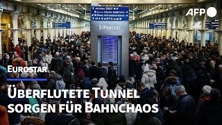 Bahnchaos bei Eurostar wegen überfluteter Tunnel | AFP