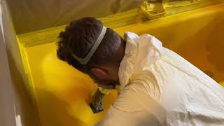 Full bath re-enamelling Instructional video by Miltons Bath Enamel Repair