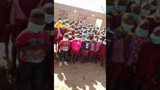 Binga Giving Hope Foundation masked and sanitised over 50 students at DONGA Primary Binga Zimbabwe