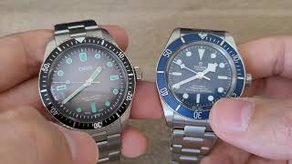 深度實測(4)：豪利時灰面復古潛水錶+帝舵碧灣58比拼！In-depth Report: Oris Divers 65 Grey Dial vs. Tudor Black Bay 58