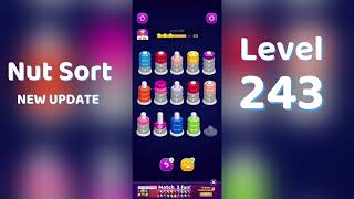 🧩 Nut Sort Level 243 Walkthrough | Step-by-Step Guide 🎮 | Mini Boss