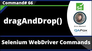 dragAndDrop() Command - Selenium WebDriver
