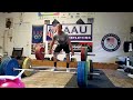 zach walsh 145kg clgrphpull x3 @ mthall 8 30 16