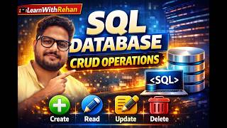 SQL CRUD Operations Full Tutorial 🔥 | Create Read Update Delete Explained (Hindi) #sql #database