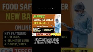 Mppsc food safety officer classes with important questions topic wise