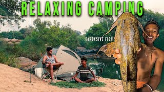 Luckily we Caught An Expensive Fish from a Jungle River | 2 Days Relaxing Duo Camping