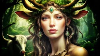 Flidais - Goddess of the forest, wild animals, and cattle in Irish mythology