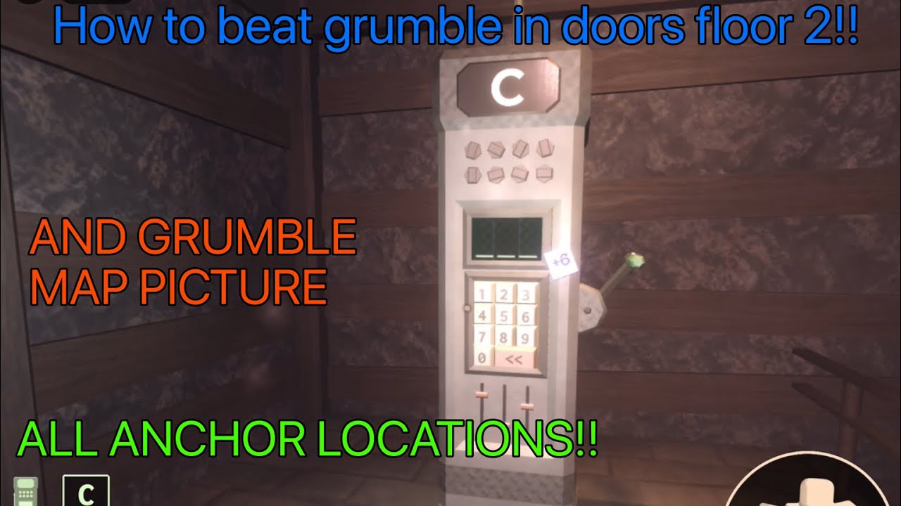 HOW TO BEAT GRUMBLE IN DOORS FLOOR 2!! (ANCHOR LOCATIONS) + GRUMBLE MAP ...