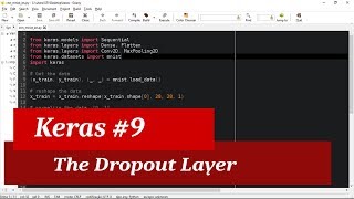 Keras Tutorial 9 - Avoiding overfitting with Dropout Layer