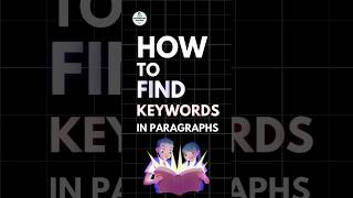 How To Find Keywords In Paragraph Simple Technique Explained