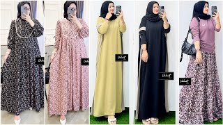 MODEL GAMIS TERBARU KATUN RAYON ADEM MOTIF BARU