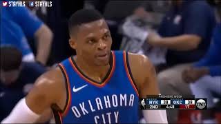 Oklahoma City Thunder vs New York Knicks Full Game Highlights  Week 1  2017 NBA Season