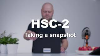 Taking a snapshot with Senop HSC-2 hyperspectral camera