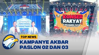 Kegiatan Kampanye Akbar Paslon 02 dan 03