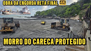 O MORRO DO CARECA FINALMENTE, SENDO PROTEGIDO PELA A OBRA DA ENGORDA DE PONTA NEGRA