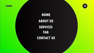 Fullscreen Overlay Responsive Navigation | HTML,CSS,Javascript - part 2