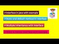 interface in java with example || Multiple inheritance in java by using interface (Hindi)