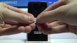 How to Insert SD Card and SIM Card to SHARP Aquos R2 – Input SD and SIM Cards