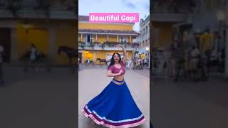 krishna devotee beautiful gopi dancing In pretty dress #gopi #devotee #ytshorts #dance