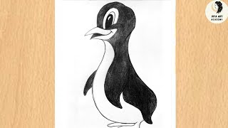 Penguin drawing for kids / how to draw penguin / art for kid hub / How To Draw A Cartoon Penguin