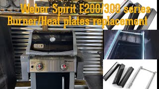 Weber Spirit Series E200/300 - replacing burners \u0026 heat plates