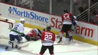 NHL: Raffi Torres Hit on Brent Seabrook Game 3 4/17/11