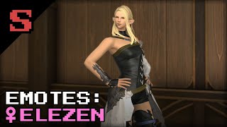 (FFXIV) Emotes: Female Elezen