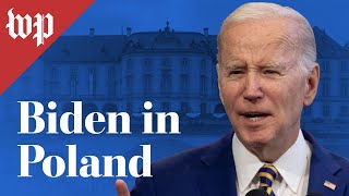 Biden addresses Ukraine war from Poland - 2/21 (FULL LIVE STREAM)