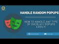 Handle Random Popups & Overlays with Playwright Test