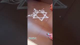 Simple Kolam 61|| Small muggulu || Daily Kolam design || Puja Room Simple Rangoli #sonupari