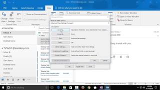 Configuring Views - Outlook 2016 tutorial