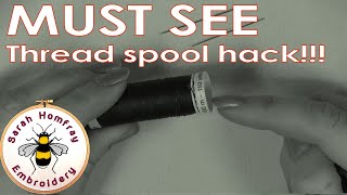 💥Do you know this hidden secret?  Amazing thread spool tip!💥