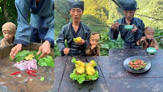 Good Father Cooking With His Baby ep49 Daily Rural Life in Chinese Compalation 2022