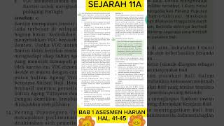 SEJARAH 11A BAB 1 ASESMEN HARIAN HAL. 41-45 #kurmer #belajar #kurikulum #intanpariwara #berita