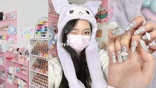 days in my life as a nail studio owner in nyc ‎♡‧₊˚(opening a salon, nail days, cooking at home)