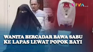 Jenguk Suami di Lapas, Wanita Bercadar Bawa Narkoba di Popok Bayi