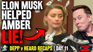 Elon Musk HELPED Amber Heard LIE About Donations!  & ACLU Confirms Op-Ed WAS About Johnny | Day 11
