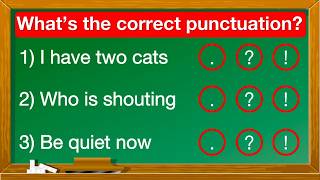 Can you pass this punctuation quiz? 🤔| Full stop, question mark & exclamation mark quiz