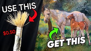 I Copied a Famous Painting...With the CHEAPEST Brush EVER!